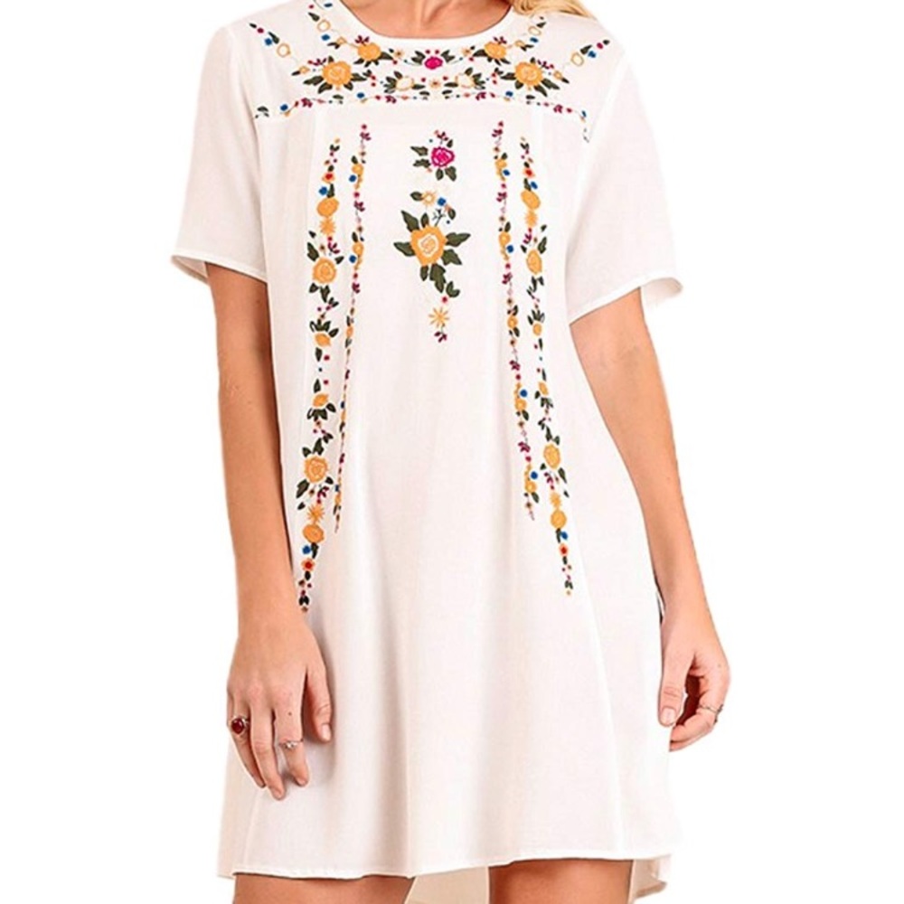 Umgee Boho Chic embroidered cover-up/tunic/dress